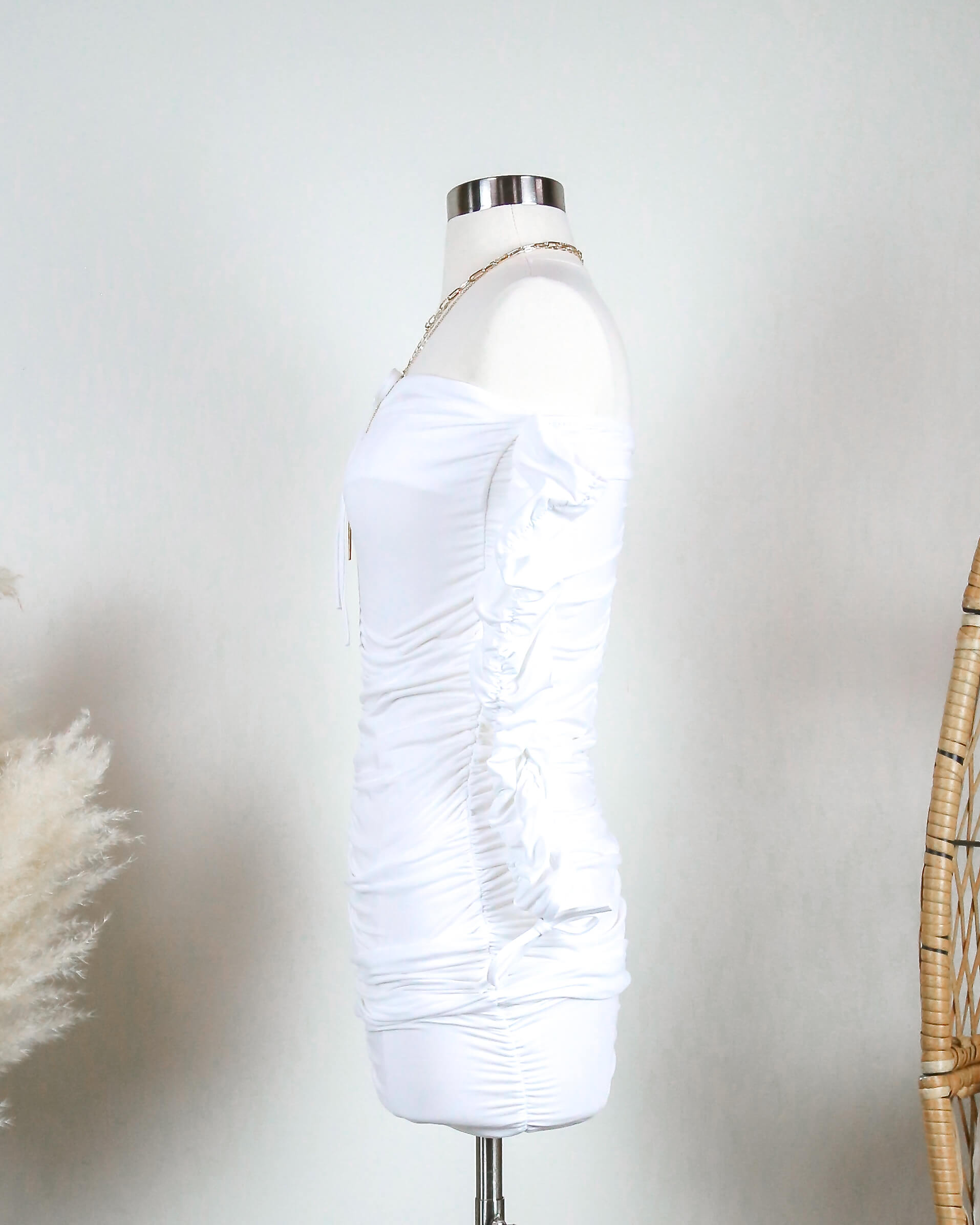 FlirtyHourFleeceLinedRuchedMiniDressinWHITE3