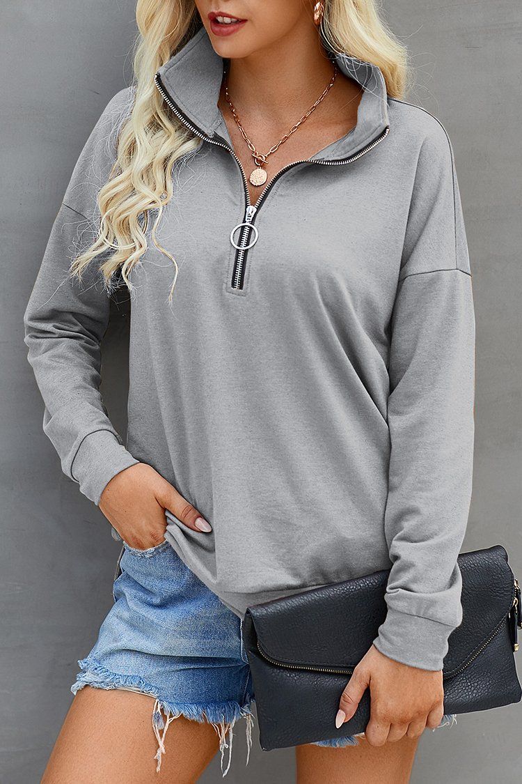 PRETTYGARDEN-Women-s-Causal-Long-Sleeve-Collar-Sweatshirts-Solid-Zip-Pullover-PRETTYGARDEN-1627347410