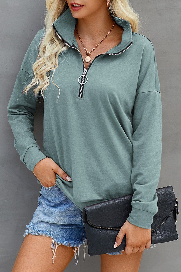 PRETTYGARDEN-Women-s-Causal-Long-Sleeve-Collar-Sweatshirts-Solid-Zip-Pullover-PRETTYGARDEN-1627347624